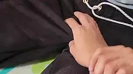 Hot blowjob while family waits downstairs quietly