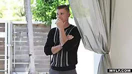 young stud slams becky's milf pussy spreadeagle drenching his monster shaft