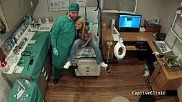 hope harper faces brutal lesbian torment in fetish clinic