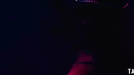 milf tricks shy teen into public strapon double penetration orgy