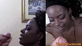 black teen 18+ handjob ends in sloppy facial cumshot high definition