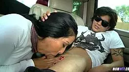Cougar Milf Devours Cock In SUV Backseat