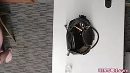 BLONDE TEEN SHOPLIFTER FUCKED HARD DOGGYSTYLE