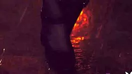 petite asian milf strips lingerie poses sexy 😍