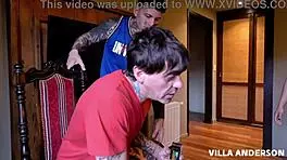 mommy shows stepdaughter sucking two huge cocks sloppy style first time