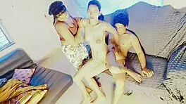 Milf teacher shows teens how to fuck in steamy ffm classroom threesome