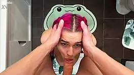 Cute babe stuck in washing machine takes pov doggystyle rescue fuck