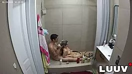 Luuv Xanar Pounds Grossy's Great Tits in Hot Shower