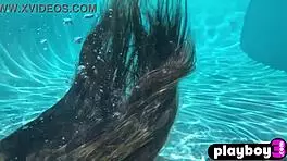 Hot black babe ana foxxx poses lingerie by pool, masturbates perfectly 😍