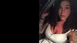 Felicity feline flashes tits and pussy in public outdoor slut compilation