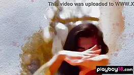 petite latina katherinne sofia teases nude poses in scorching sun