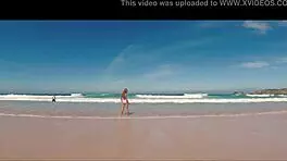 spanish bikini model sasha ikeyeva perfect beach ass tease