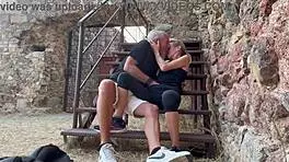 we cum together super fast in risky outdoor fuck