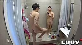 Luuv Xanar Pounds Grossy's Great Tits in Hot Shower