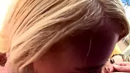 Teen Swallows Deep While Ball Sucking And Gagging On Cock