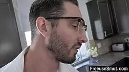 Teacher fucks hot young student hard right in front of her watching taboo fantasy crowd