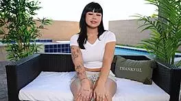 shy beca barbie teases stranger into wet pawg pounding doggystyle