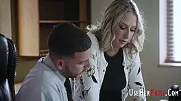 Freeuse Office Milfs and Teens in Group Workplace Threesome