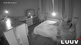 Young couple's passionate missionary at 5am in bed feels so intimate