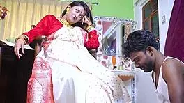 Rich indian bhabhi seduces servant with juicy pussy licking and creampie loving