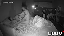 Young couple's passionate missionary at 5am in bed feels so intimate