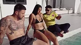 nuria millan goes crazy in spanish threesome double penetration 😈