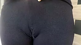 indian big ass girlfriend teases sucks cock through tight leggings