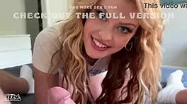 Big Titty Babysitter Trains You for Double Explosive Cums with Tight Pussy Grip