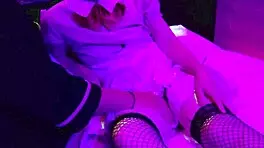 net stockings waitress doggy creampie cosplay blowjob