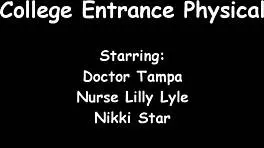 Ebony Student Nikki Stars Endures Intense Gyno Exam On Spy Cam