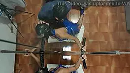 sexy latina milf chokes on monster cock gags deepthroat then rides dildo creampie