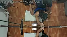 sexy latina milf chokes on monster cock gags deepthroat then rides dildo creampie