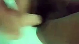 hairy chubby brunette squirts creamy from big clit pussy lips masturbation