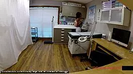 Ebony Student Nikki Stars Endures Intense Gyno Exam On Spy Cam