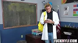 abi james mixes cum fluids with chemistry teacher giovanni