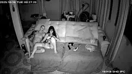 brazilian nerd teen caught on security cam with hot amateur action