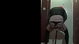 Bisexual Crossdresser Mark Wright Fucks Dildo Then Sucks Ass To Mouth Clean 😈🍆