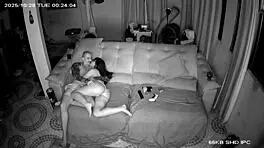 brazilian nerd teen caught on security cam with hot amateur action