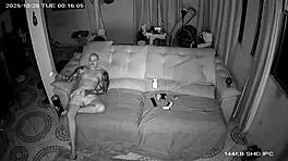 brazilian nerd teen caught on security cam with hot amateur action