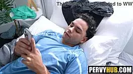 kylie quinn teases jay celesto with playful peekaboo action