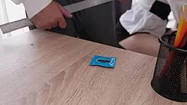 these naughty students get brutal double vaginal punishment lesson