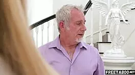 blonde teen begs for rough anal ride before he leaves