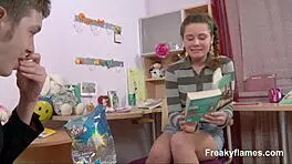 72freakyflames teen takes monster cock facial cumshot 💦🍆