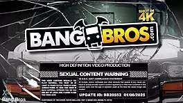 server takes deepthroat facial creampie and rides for cash in shaved pussy