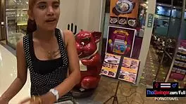 Amateur Thai Teen Sucks Monster Cock After Bowling Game