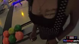 Amateur Thai Teen Sucks Monster Cock After Bowling Game