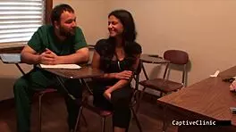 Petite Latina Teen Yesenia Sparkles Latex Gloves Handcuffs Screaming Orgasm Backstage