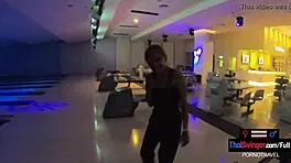 Amateur Thai Teen Sucks Monster Cock After Bowling Game