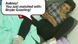 Scarlet skies joins redhead blonde threesome for sloppy deepthroat facials and riding