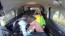 Lili Charmelle pulls over for car creampie pounding